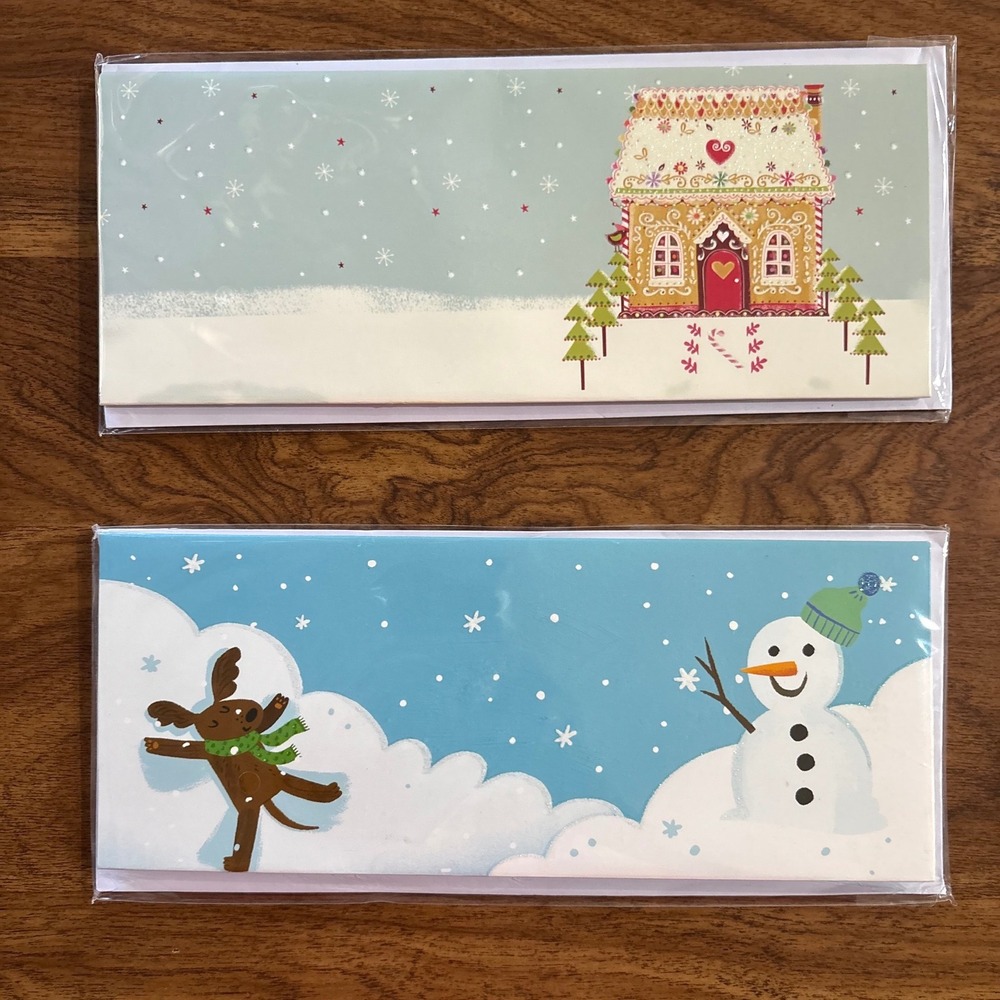 Up With Paper Panoramics Christmas Holiday Greeting Card Candy Houses Howl-idays